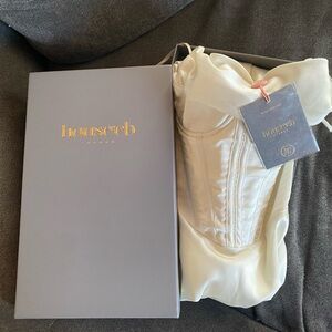 NWT House of CB Charmaine Ivory Corset Dress Size Medium Regular Cup Size